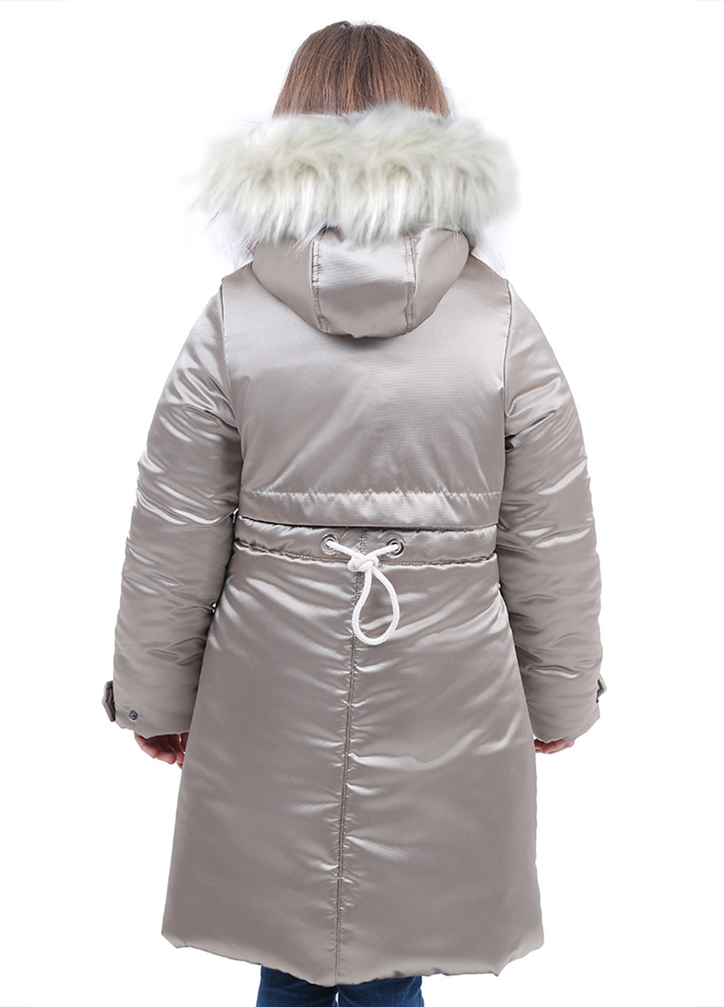 Серо-бежевая зимняя куртка Timbo