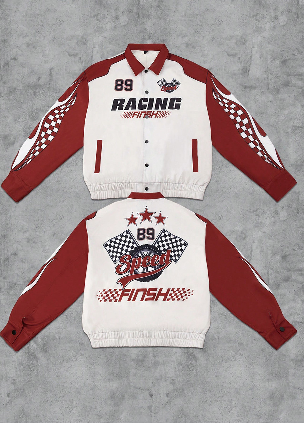 Комбинированная демисезонная куртка байкерская SHEIN