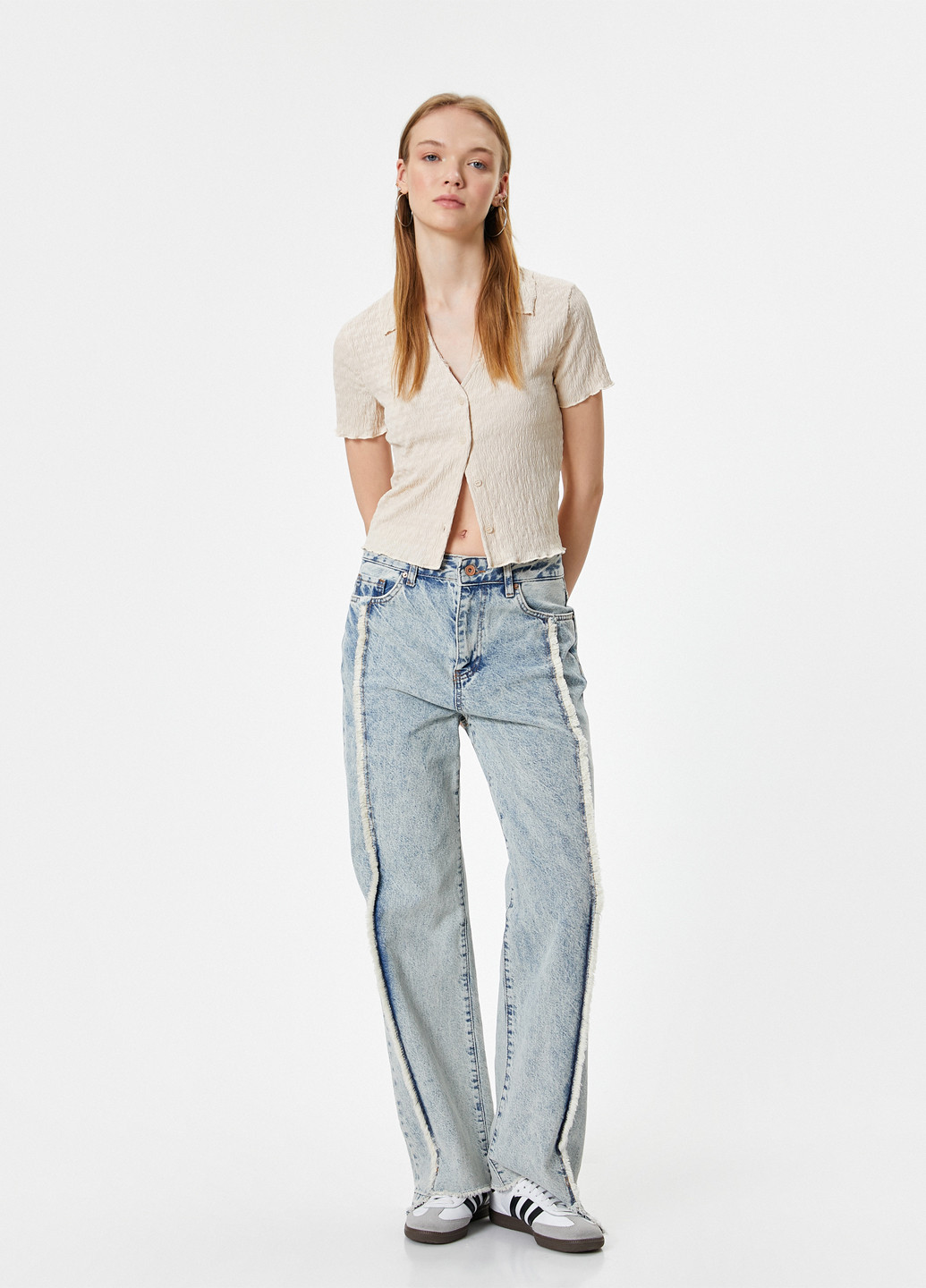 Бежевая блуза KOTON