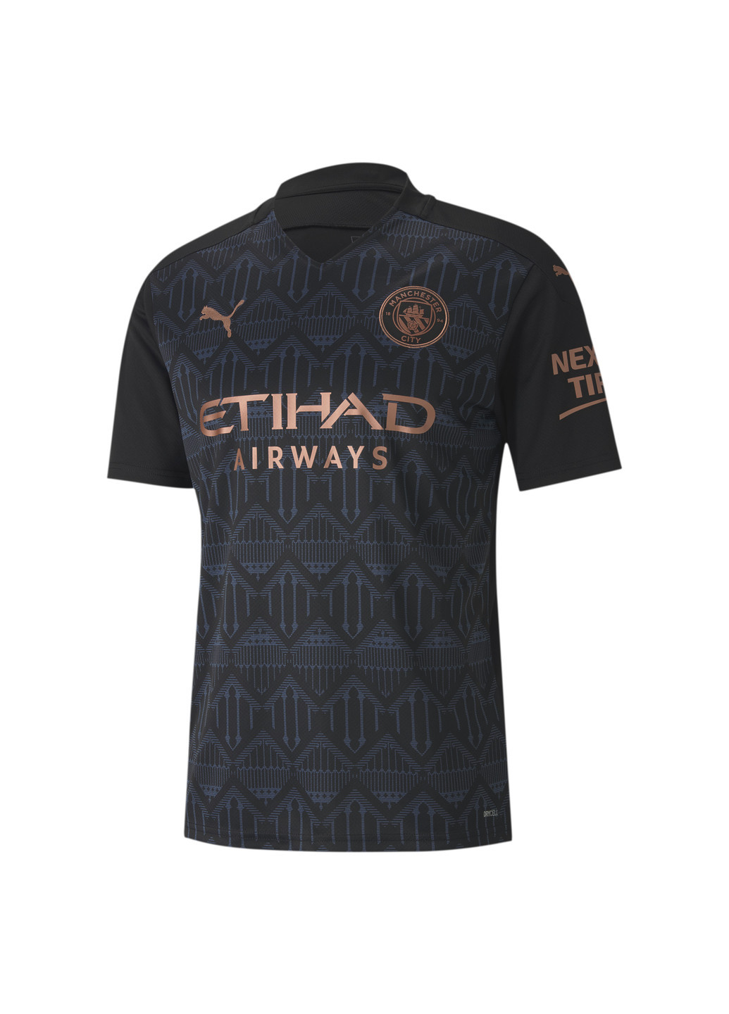 Черная демисезонная футболка mcfc away shirt replica Puma