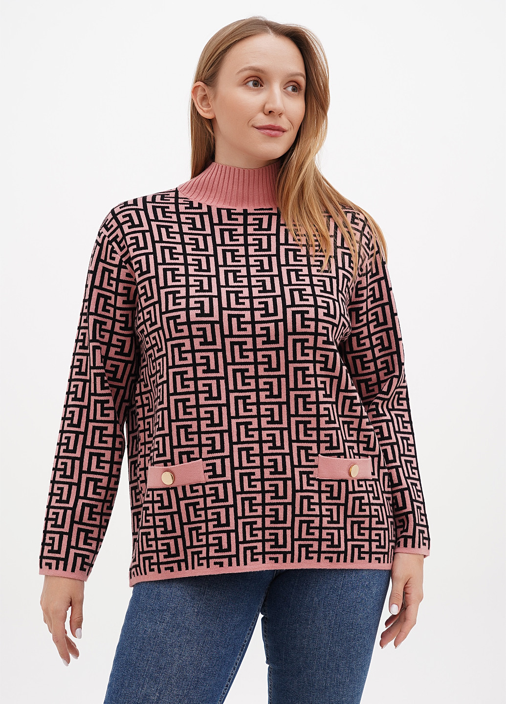 Рожевий демісезонний светр Kiss Me