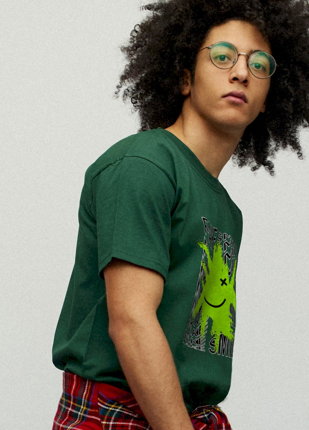 Темно-зеленая футболка мужская YAPPI