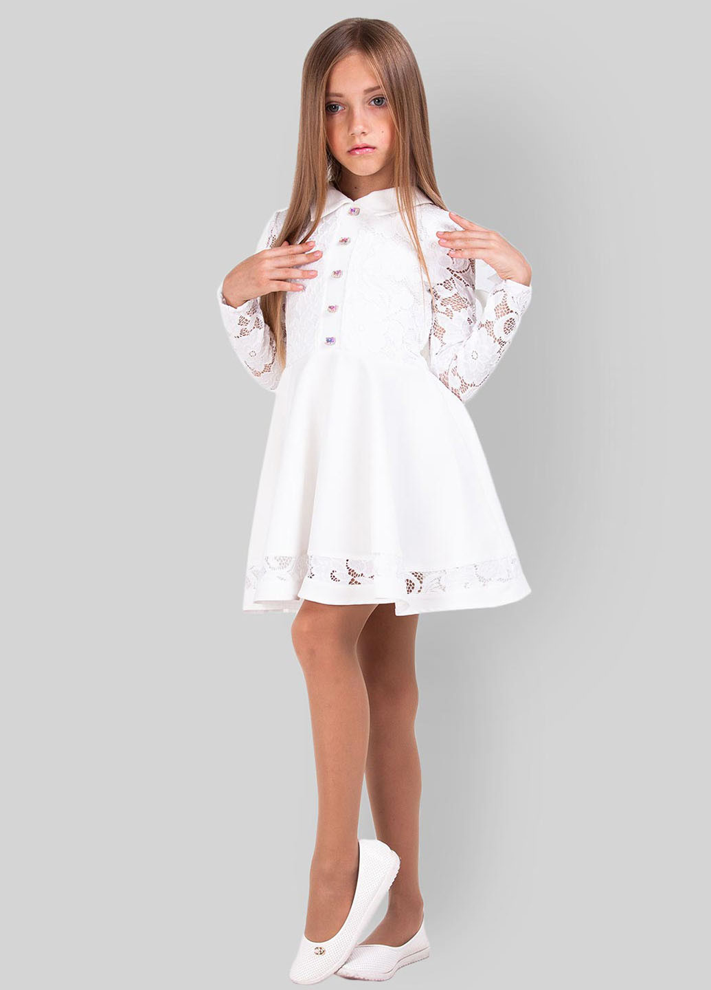 Белое платье Sofia Shelest (35086529)