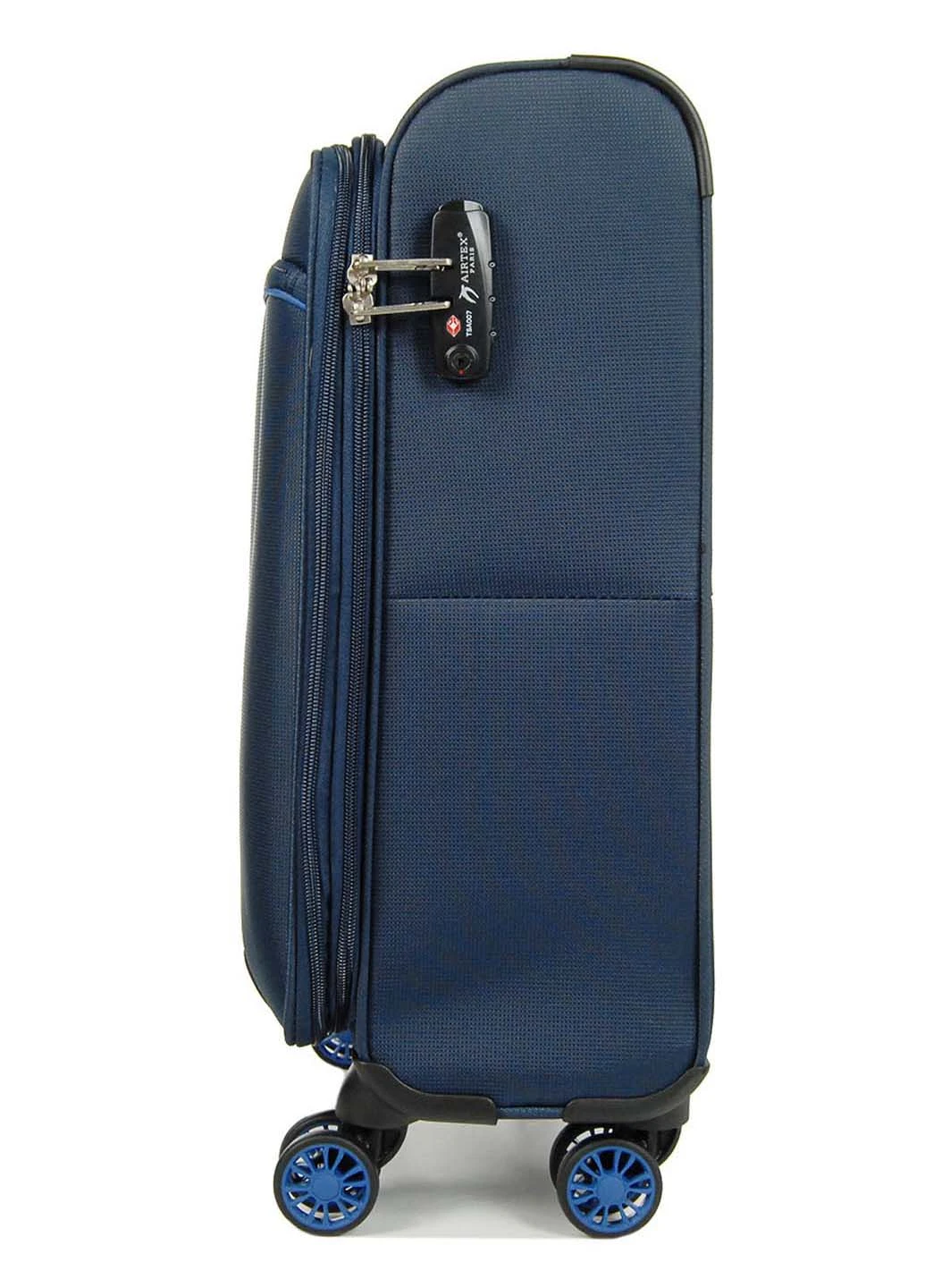 Валіза Малий 55х35х20 см 27 л тканинний 825 4 колеса AIRTEX (254070736)