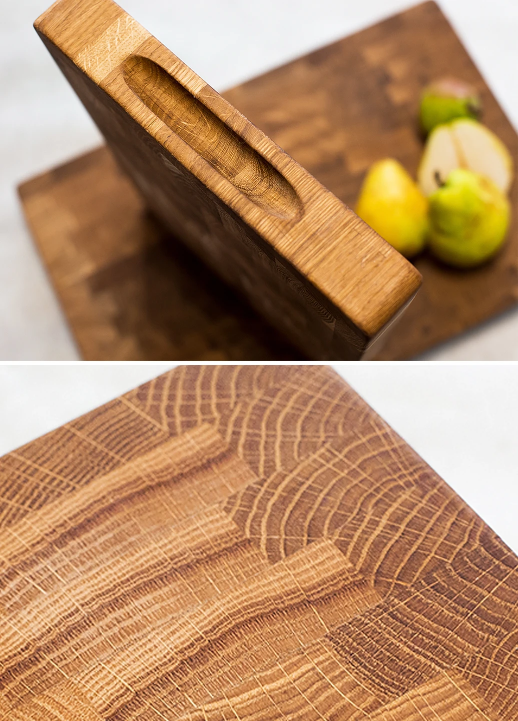 Торцева обробна кухонна дошка з натурального дуба 40х60х4см HouseWood (252434231)