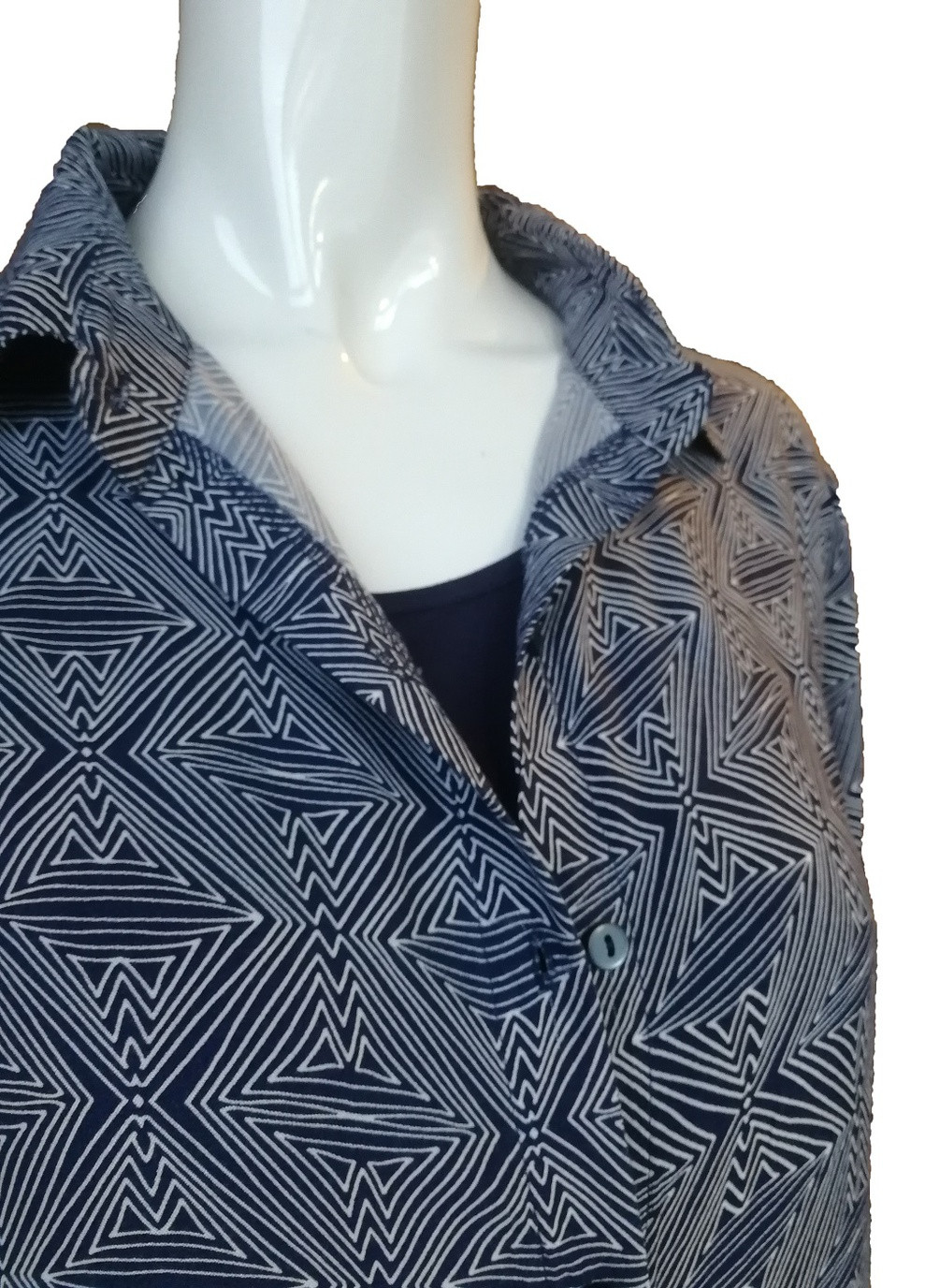 Синяя комплект пижама с халатом синяя l майка + шорты Vienetta