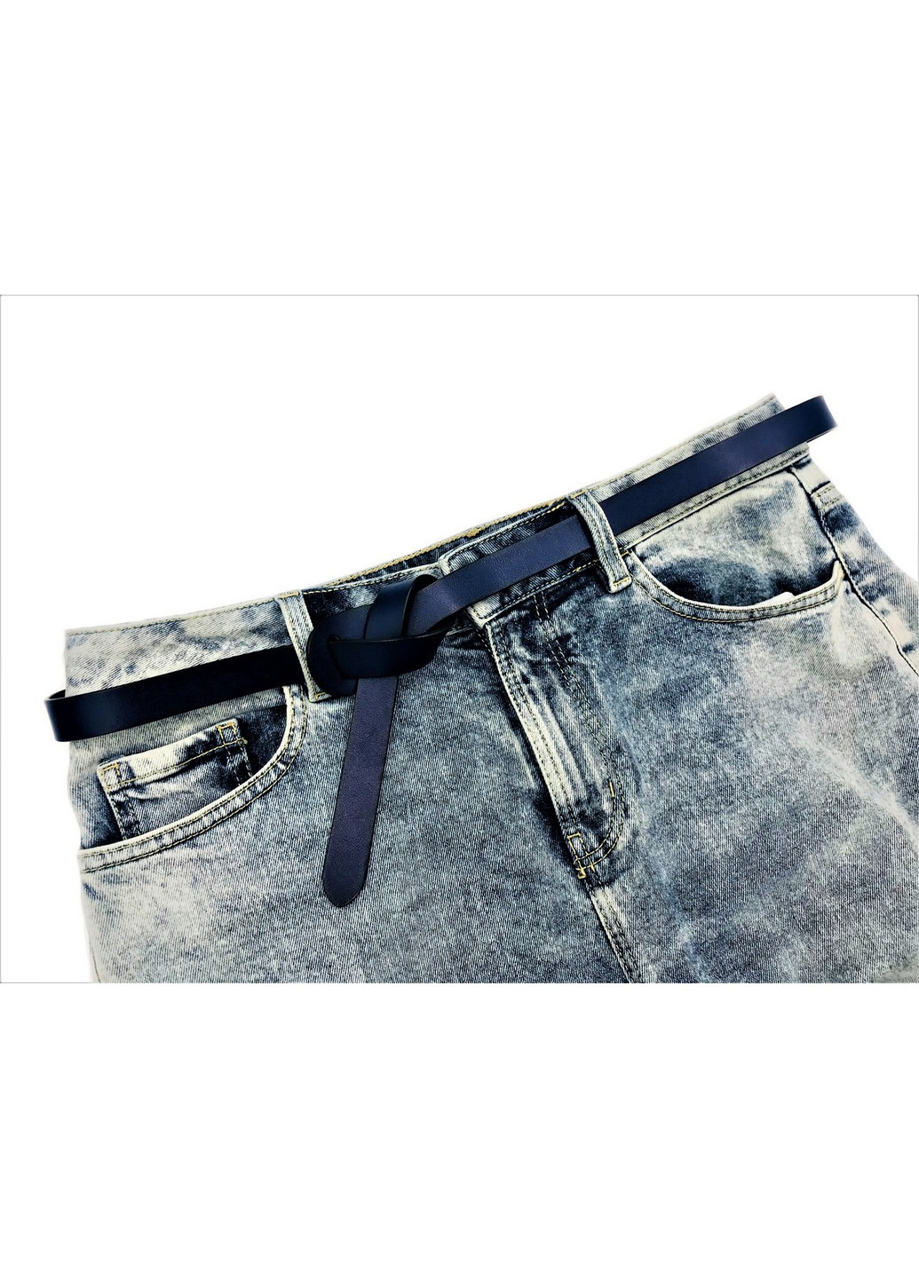 Кожаный ремень женский 100-110х2 см Weatro (211364482)