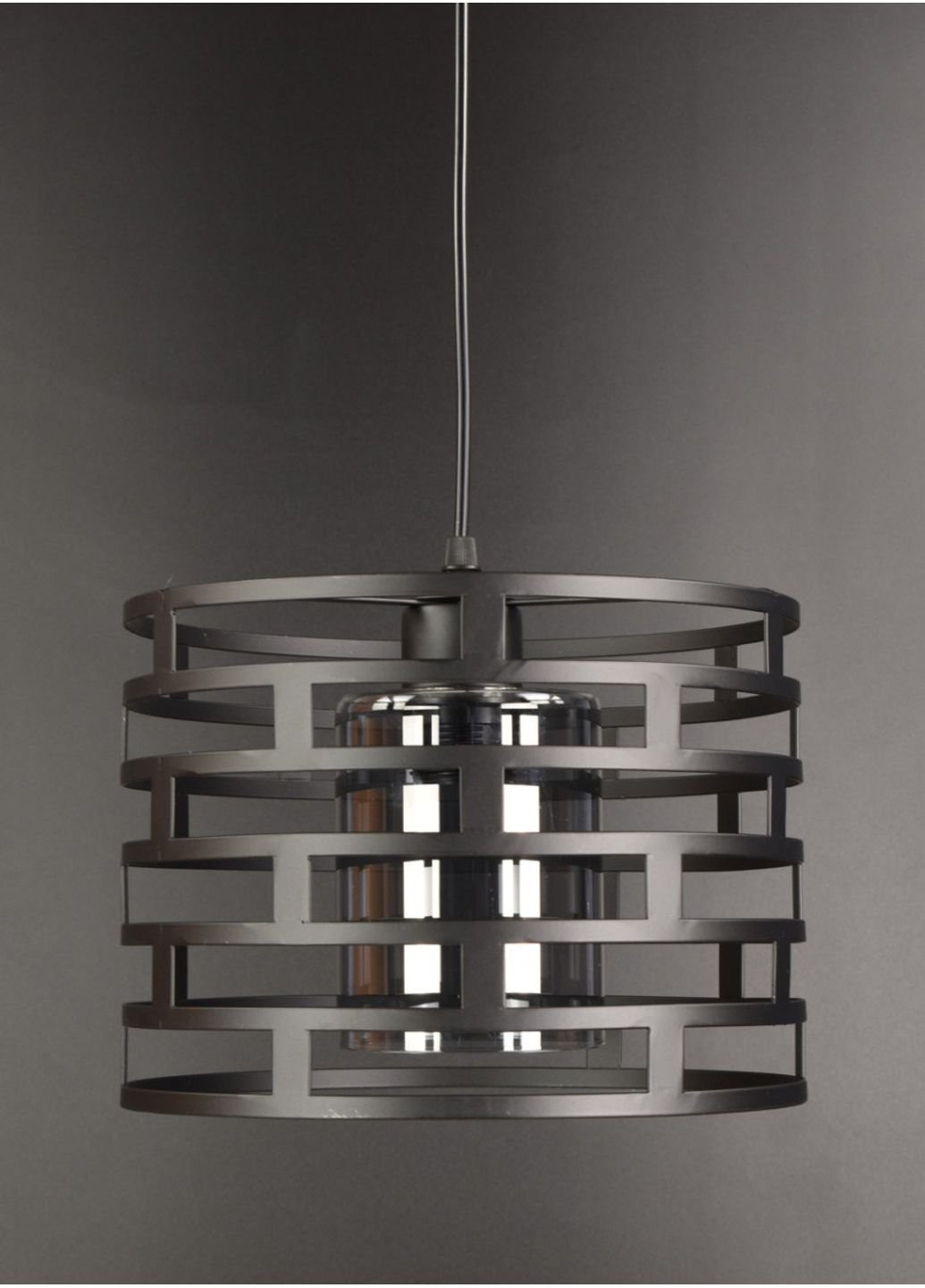 Люстра підвісна стельова в стилі LOFT (лофт) 12716/1-gr Чорний 30х25х25 см. Sunnysky (253629020)