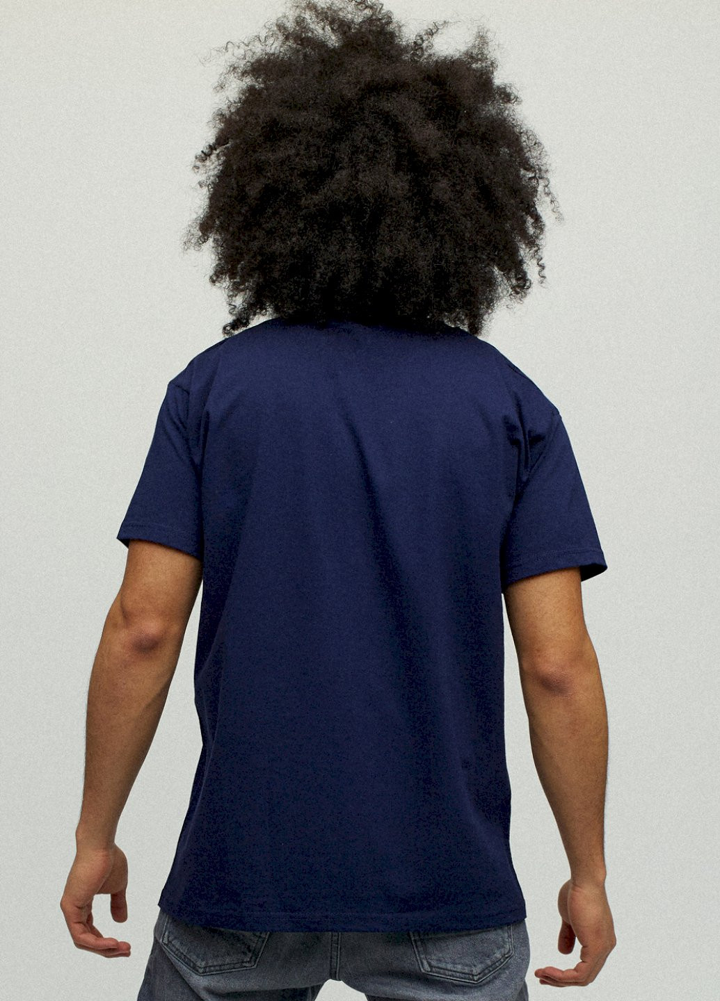 Темно-синяя футболка мужская YAPPI