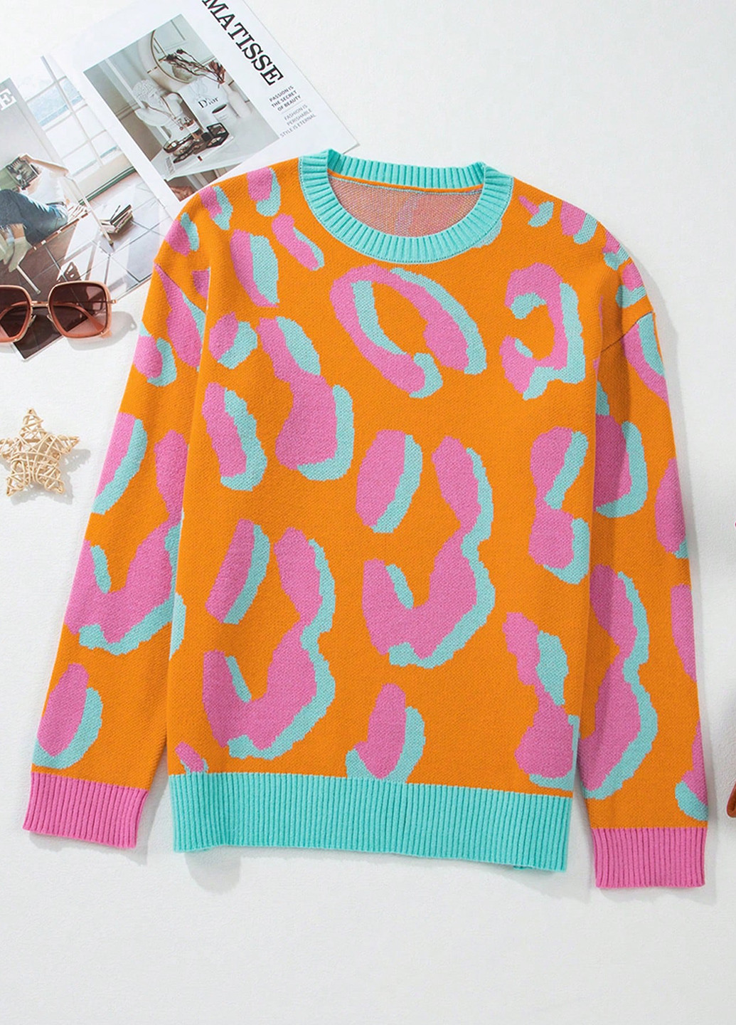 Помаранчевий демісезонний джемпер джемпер SHEIN