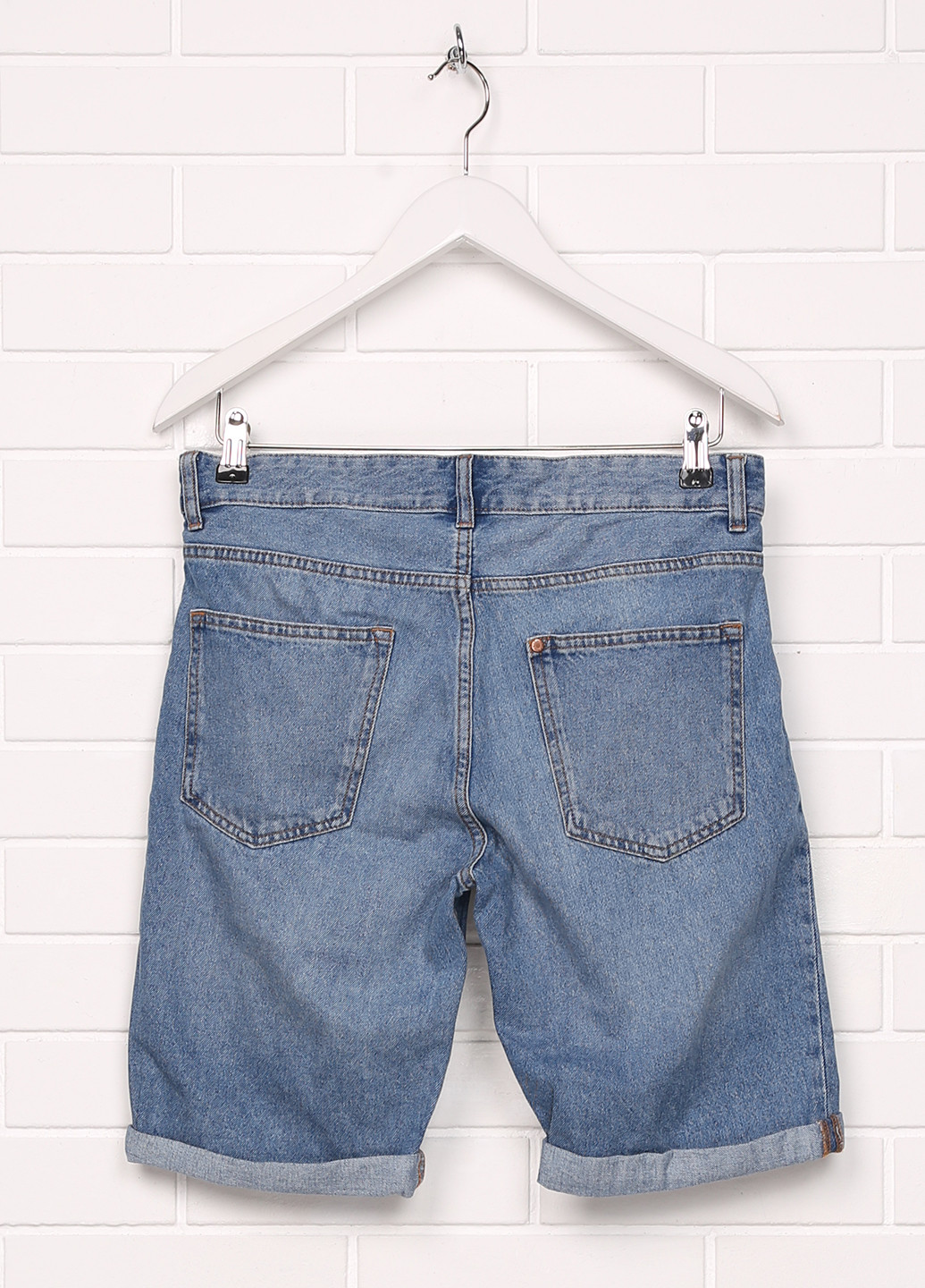 Шорти H&M однотонні сині джинсові