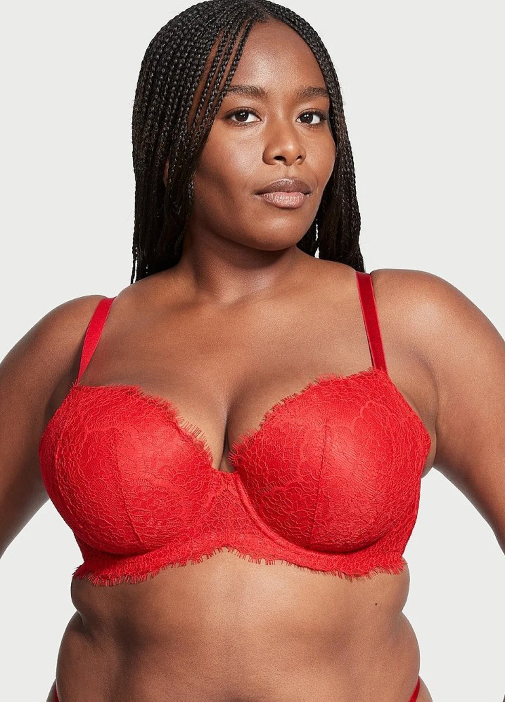 Красный демисезонный комплект (бюстгальтер, трусики) Victoria's Secret