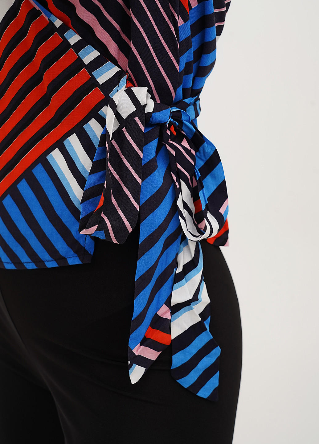 Комбинированная блуза на запах Imperial