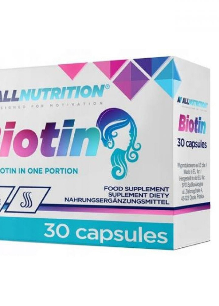 Біотин Biotin 5mg 30 caps Allnutrition (232599720)