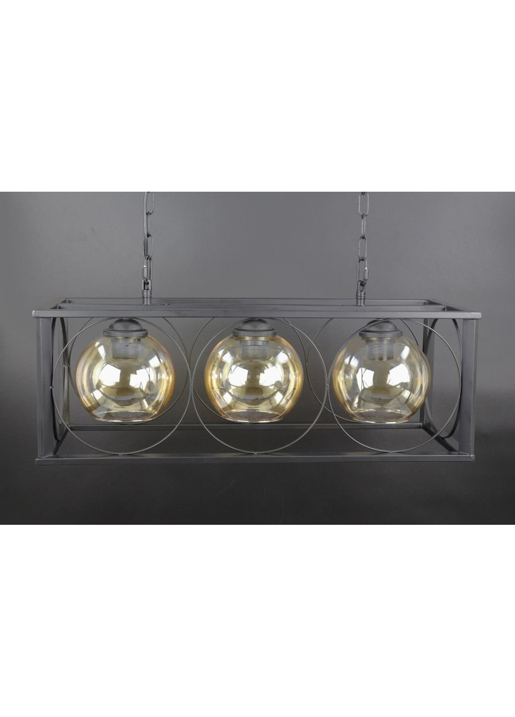 Люстра підвісна стельова в стилі LOFT (лофт) 9630/3 Чорний 35х24х62 см. Sunnysky (253629271)