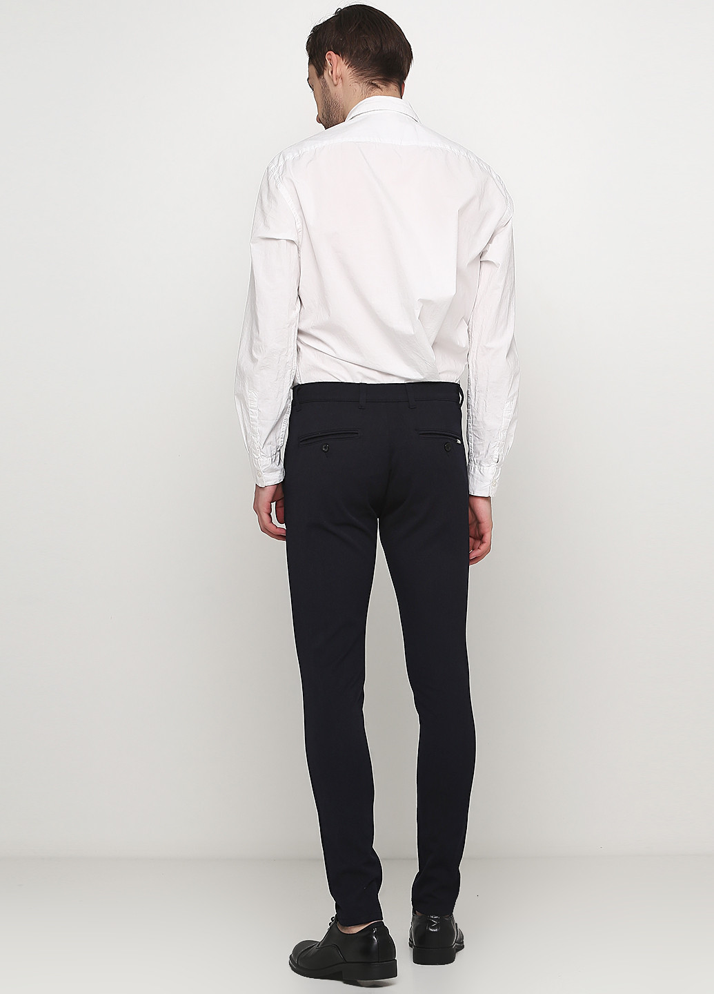 Темно-синие кэжуал демисезонные зауженные брюки Tailored Originals