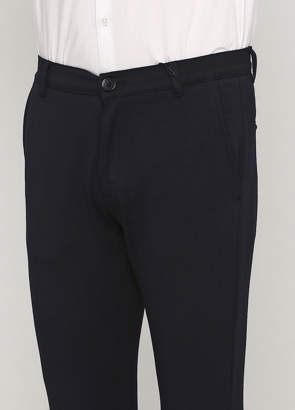 Темно-синие кэжуал демисезонные зауженные брюки Tailored Originals