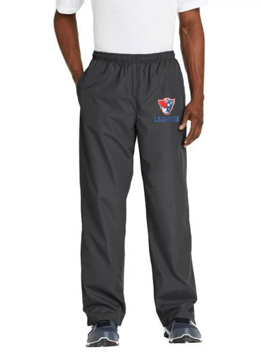 Темно-серые спортивные демисезонные прямые брюки Sport-Tek