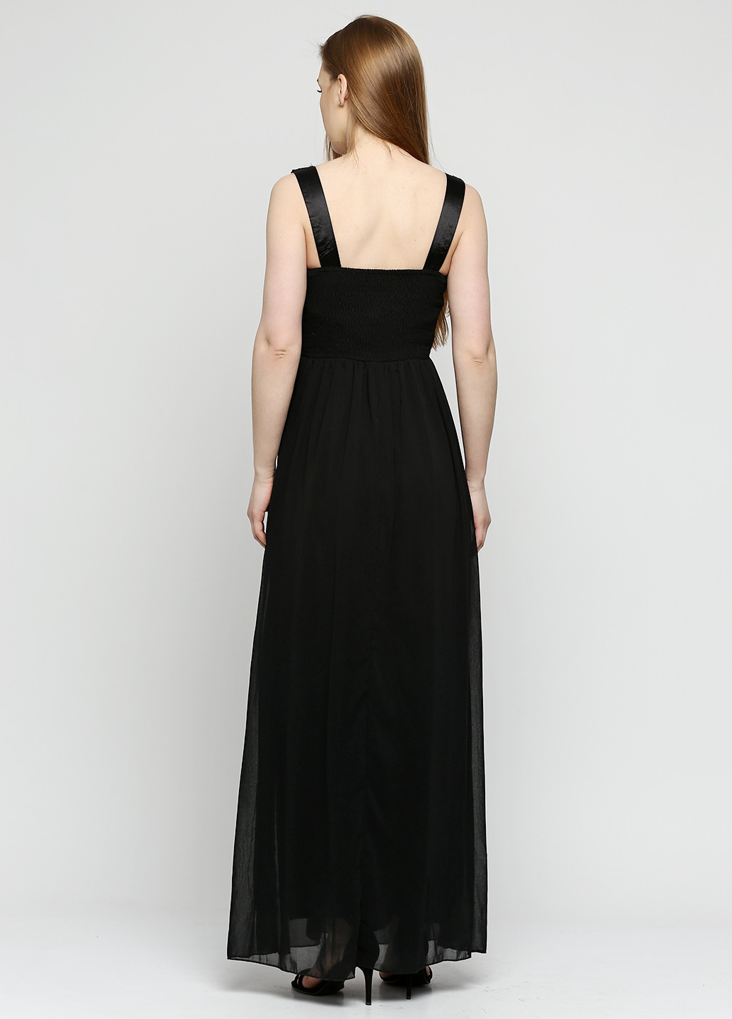 Черное вечернее платье клеш Sisters Point однотонное