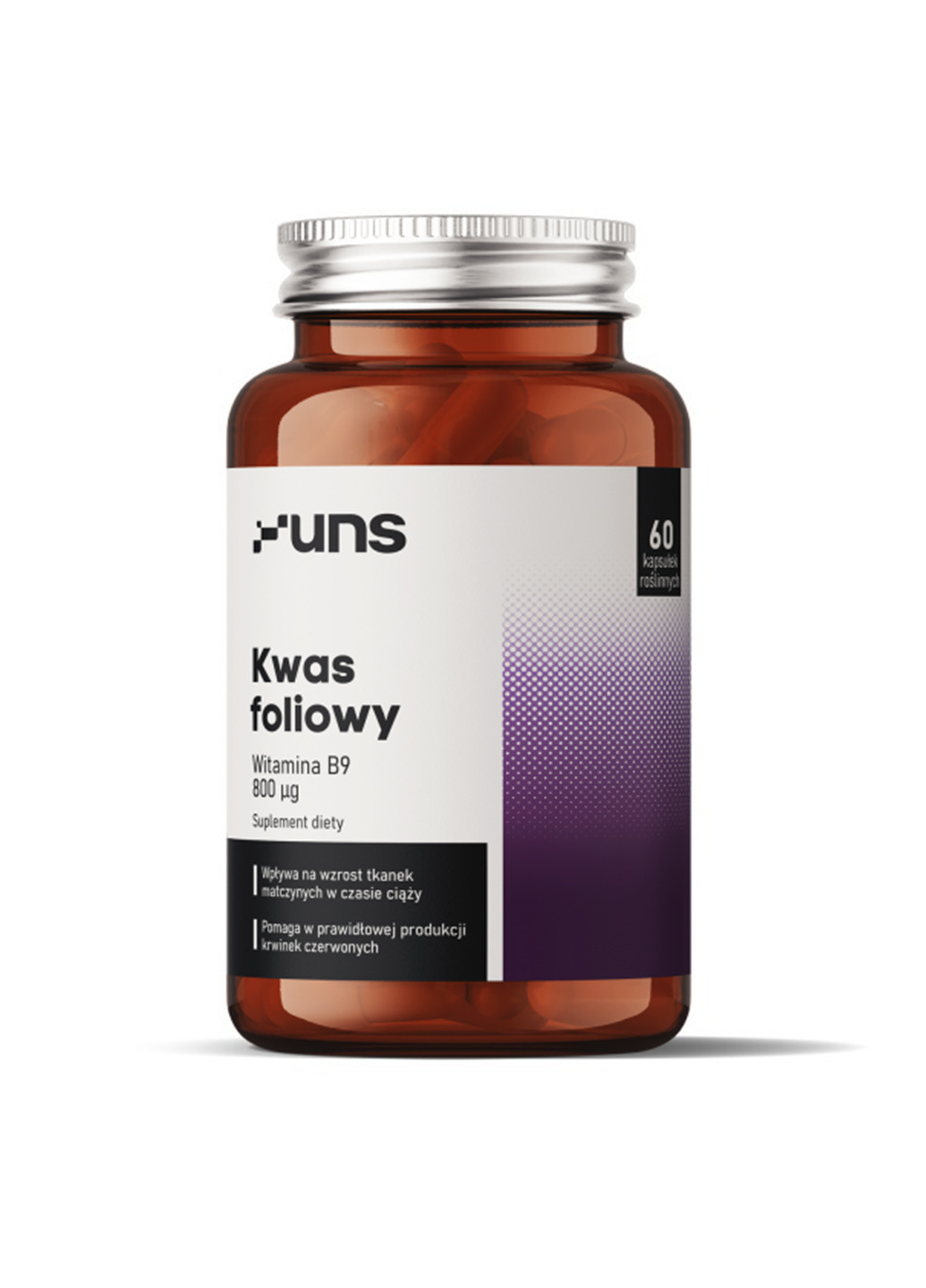 Фолієва кислота Kwas Foliowy - 60caps UNS Vitamins