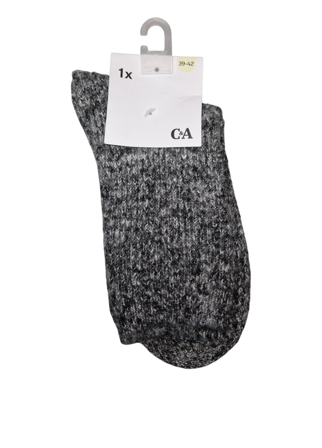 Чорно-білі шкарпетки C&A меланжі (341560790)