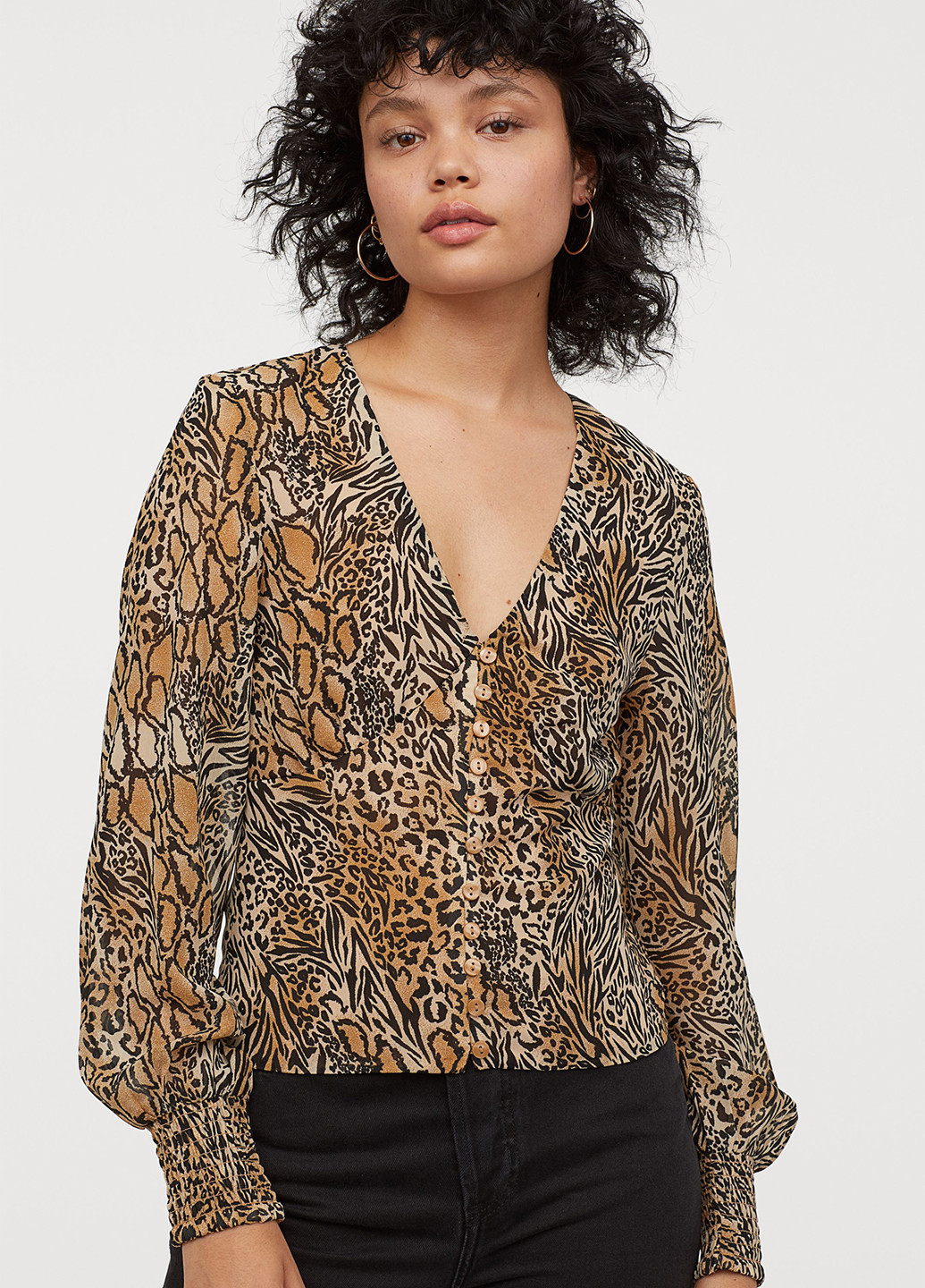 Бежевая блуза H&M