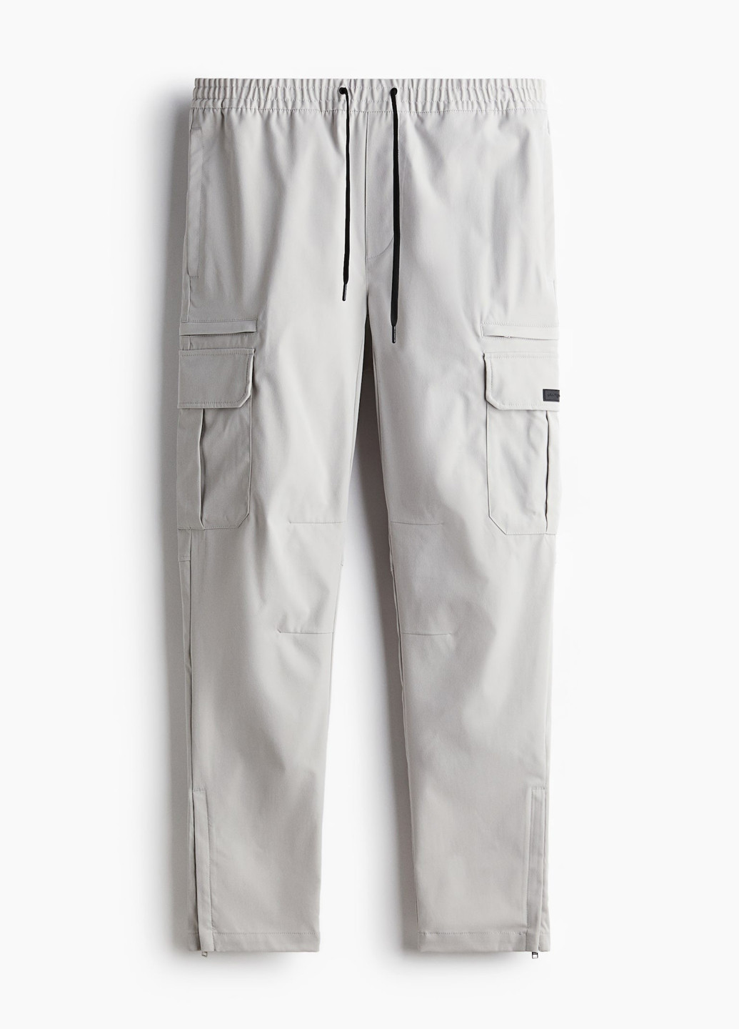 Светло-серые кэжуал демисезонные карго брюки H&M