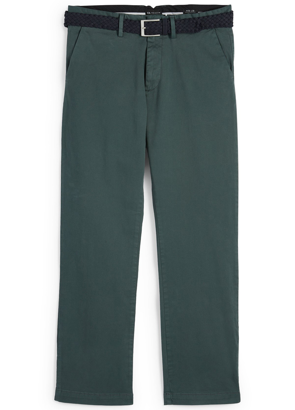 Темно-зеленые кэжуал демисезонные чиносы брюки C&A