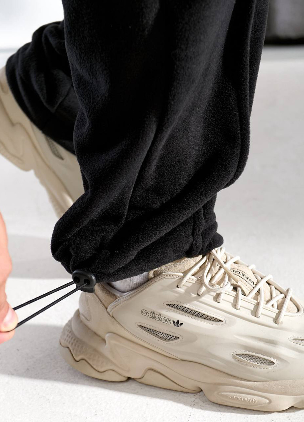 Черный демисезонный костюм (толстовка, брюки) брючный No Brand