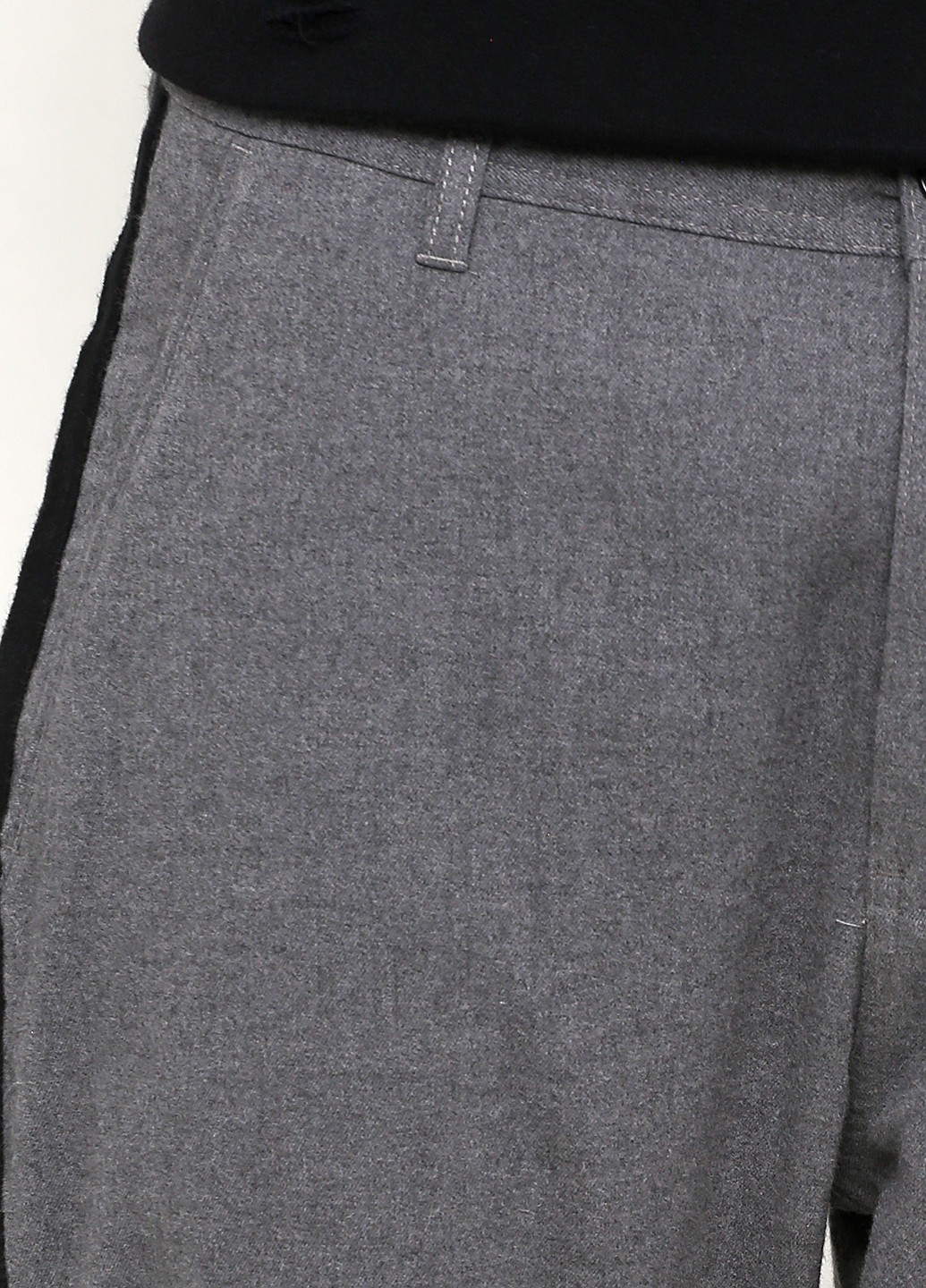Серые кэжуал демисезонные прямые брюки Terranova