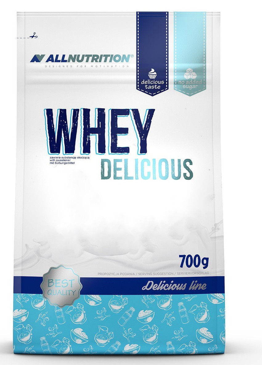 Сыроваточный протеин Whey Delicious - 700g Vanilla Cinnamon ] Allnutrition (232599977)