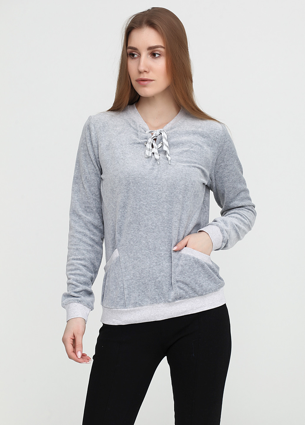 Світло-сірий демісезонний пуловер пуловер Senti