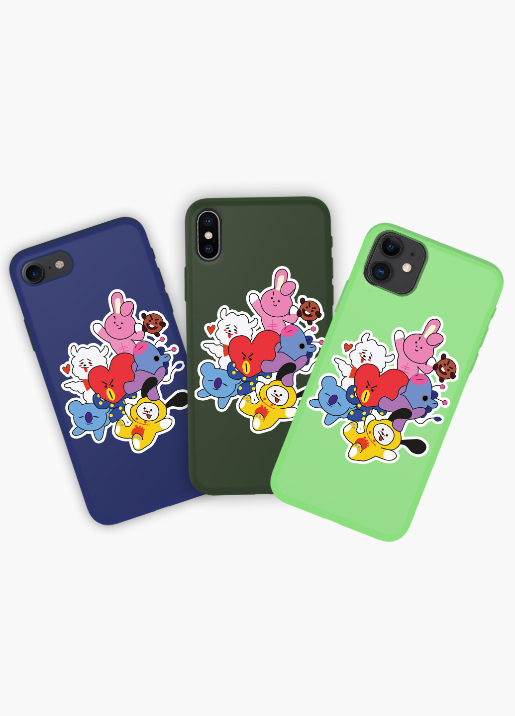 Чехол силиконовый Apple Iphone X БТС (BTS) (6129-1166) MobiPrint (219335894)