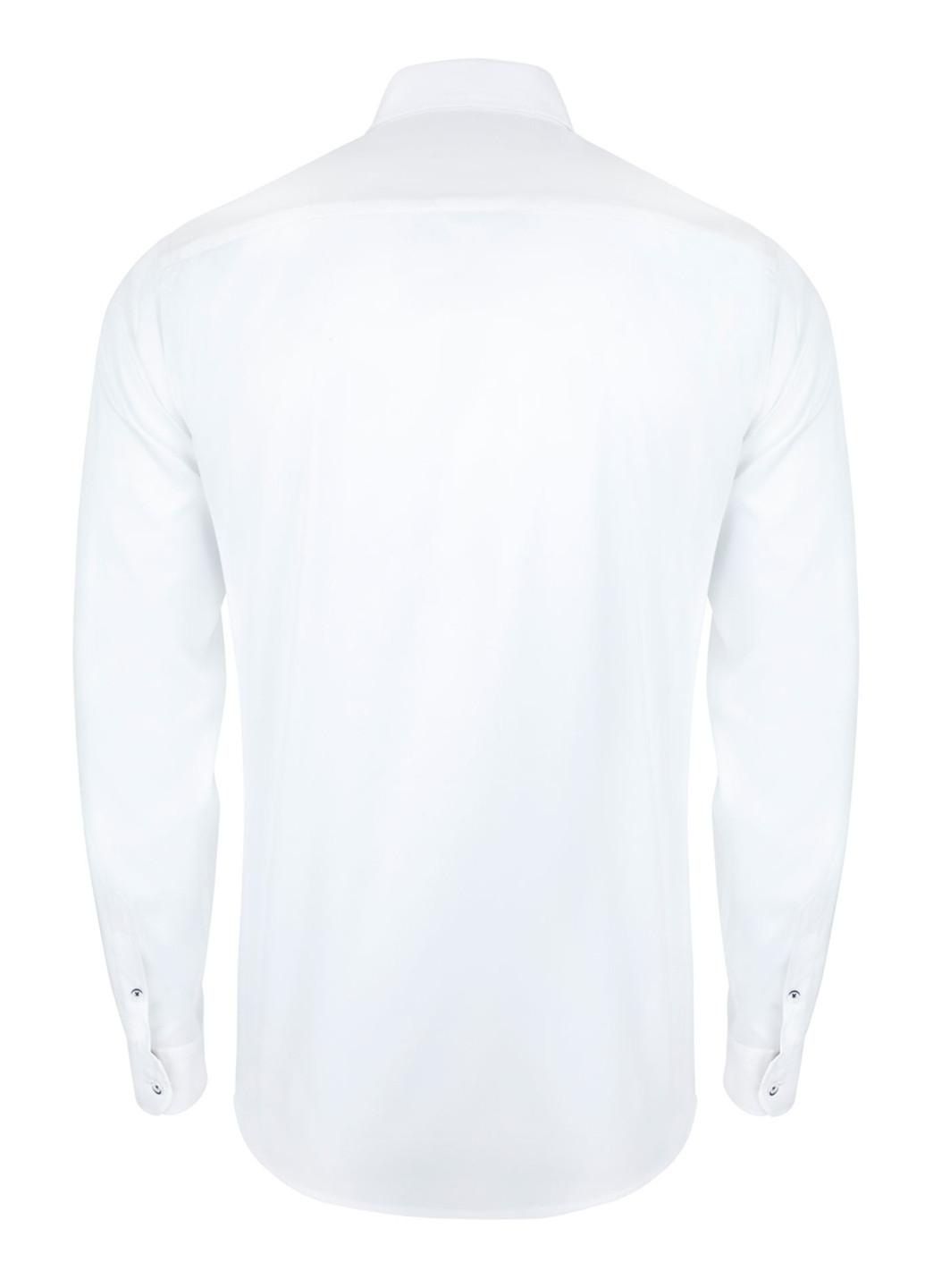 Белая кэжуал рубашка однотонная Pako Lorente с длинным рукавом