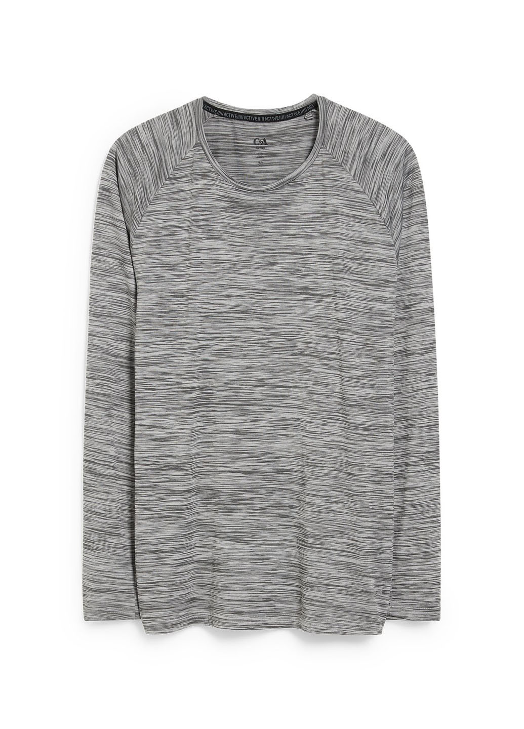 Лонгслів C&A меланж сірий спортивні, кежуали поліестер, трикотаж