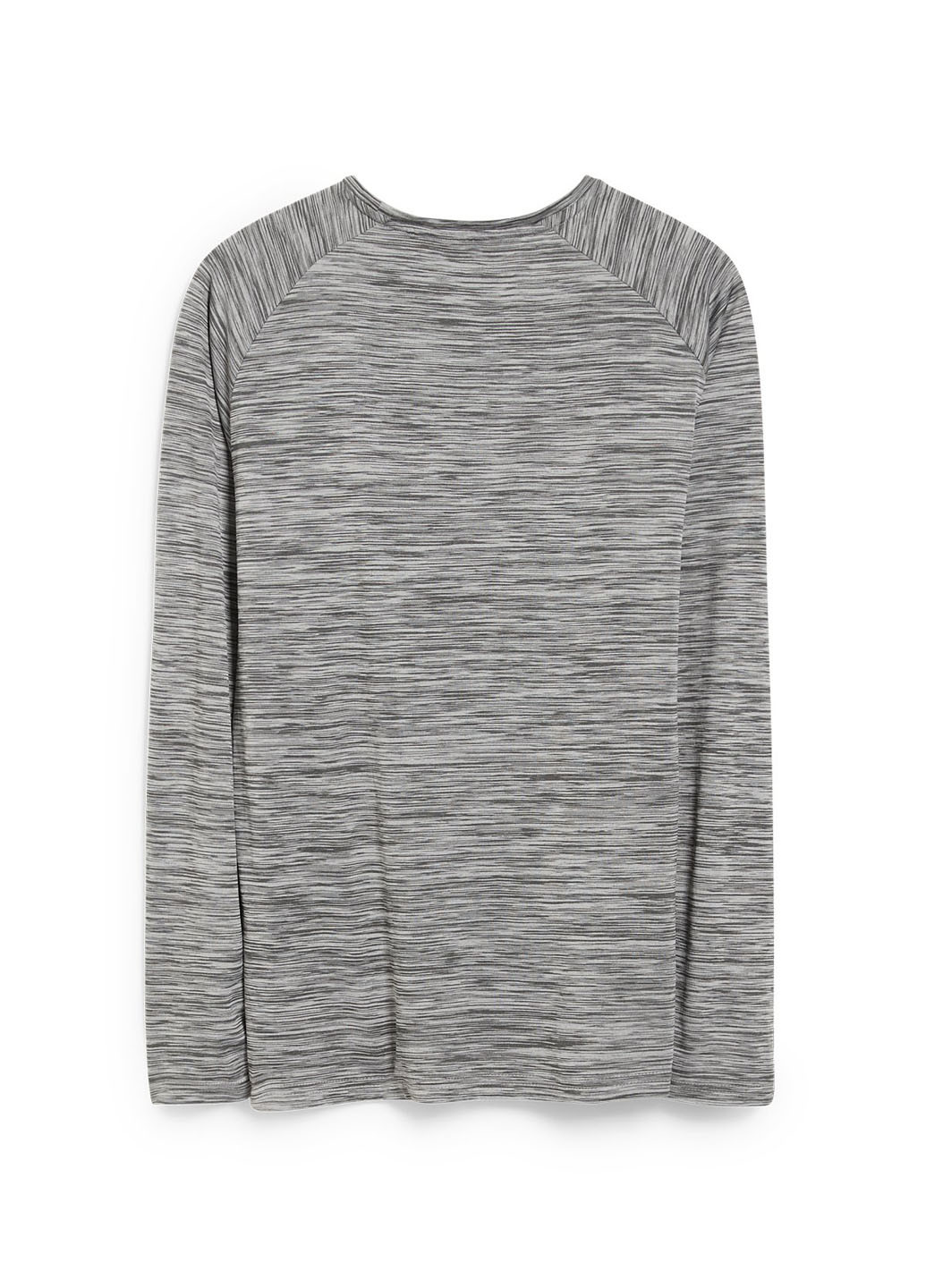 Лонгслів C&A меланж сірий спортивні, кежуали поліестер, трикотаж