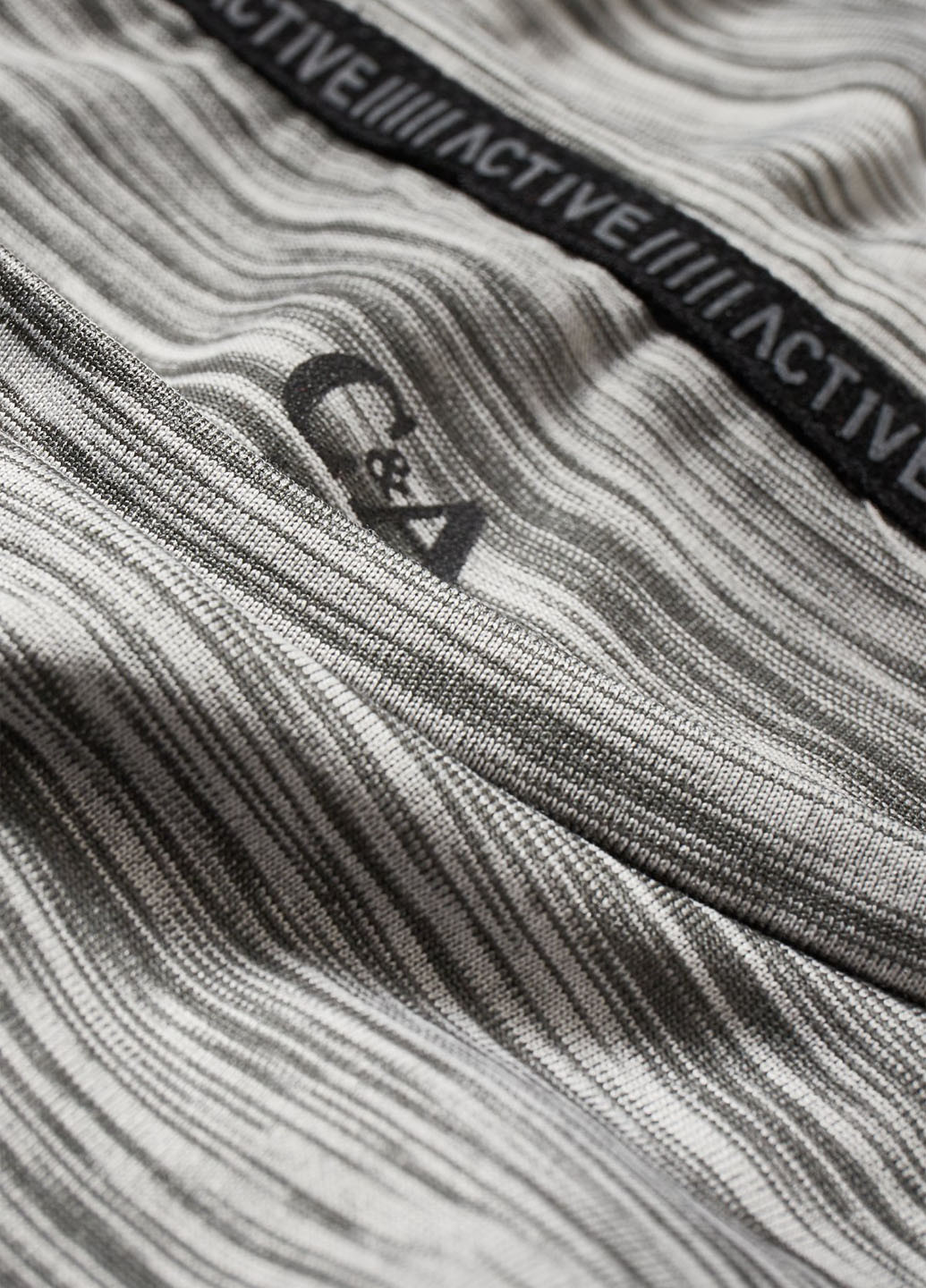 Лонгслів C&A меланж сірий спортивні, кежуали поліестер, трикотаж