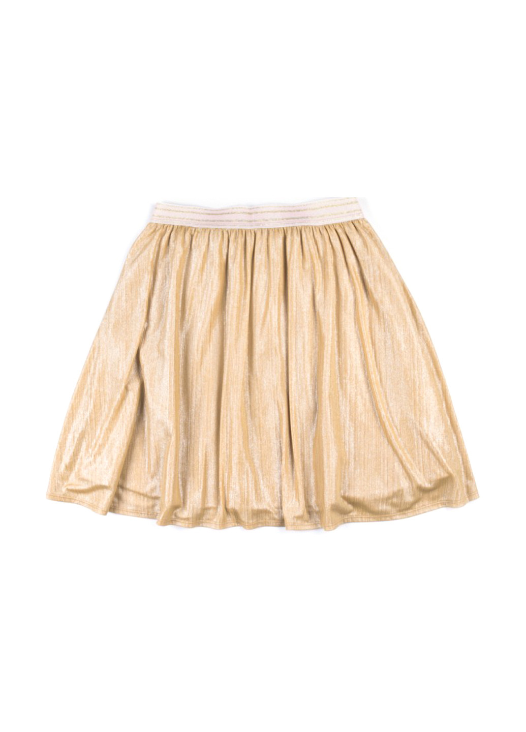 Золотая однотонная юбка Coccodrillo