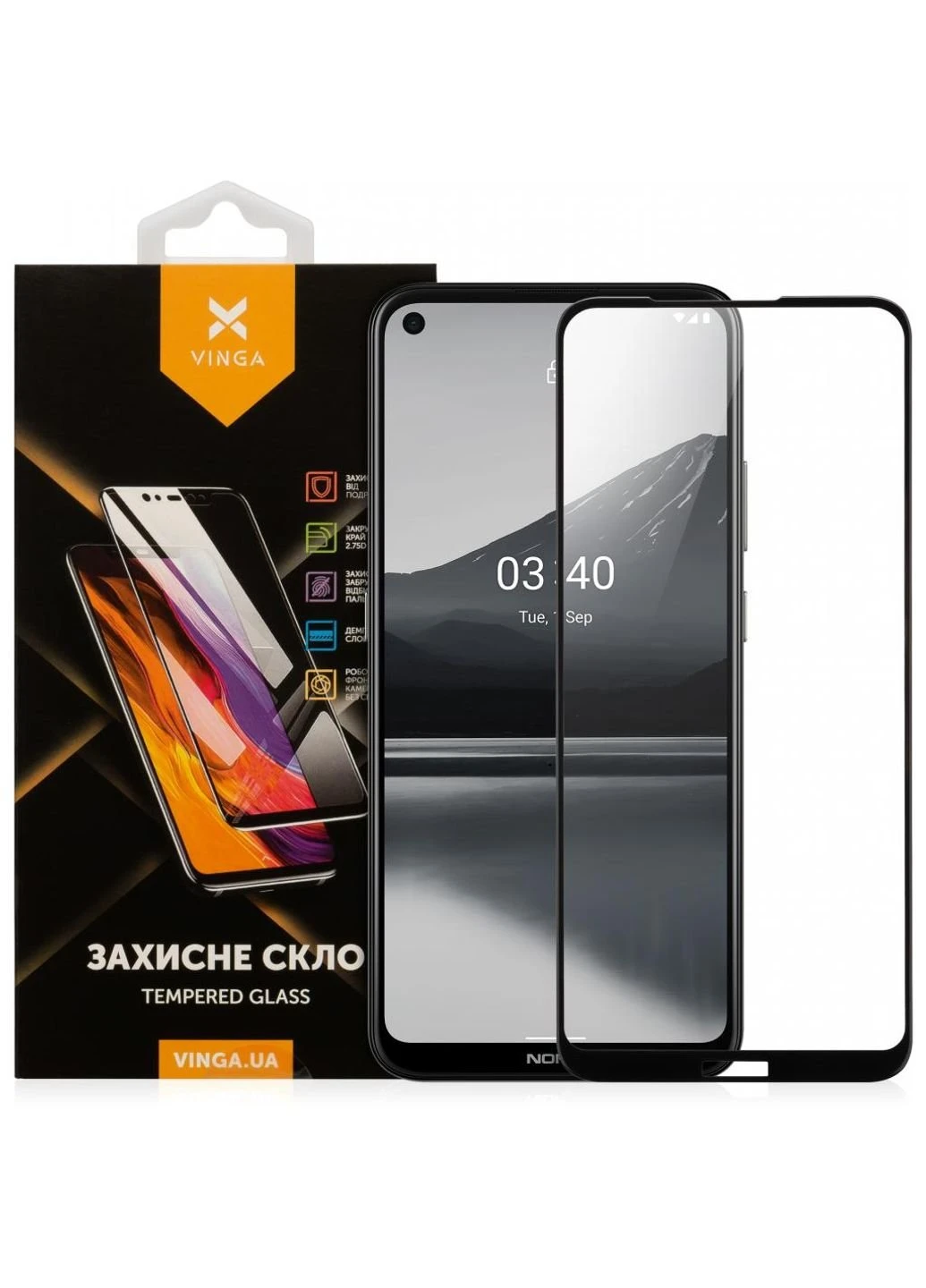 Стекло защитное Nokia 3.4 DS (VGN34DS) Vinga (249599167)