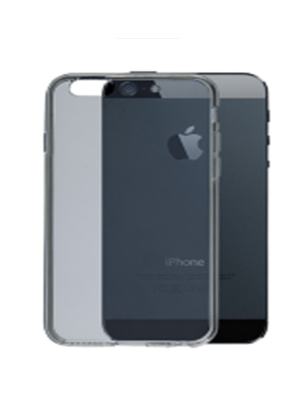 Чохол силіконовий щільний для iPhone 5 / 5s / SE clear gray P.A.C. (219295029)