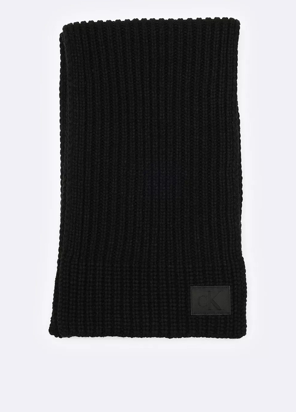 Чорний демісезонний комплект (шарф, рукавички) Calvin Klein