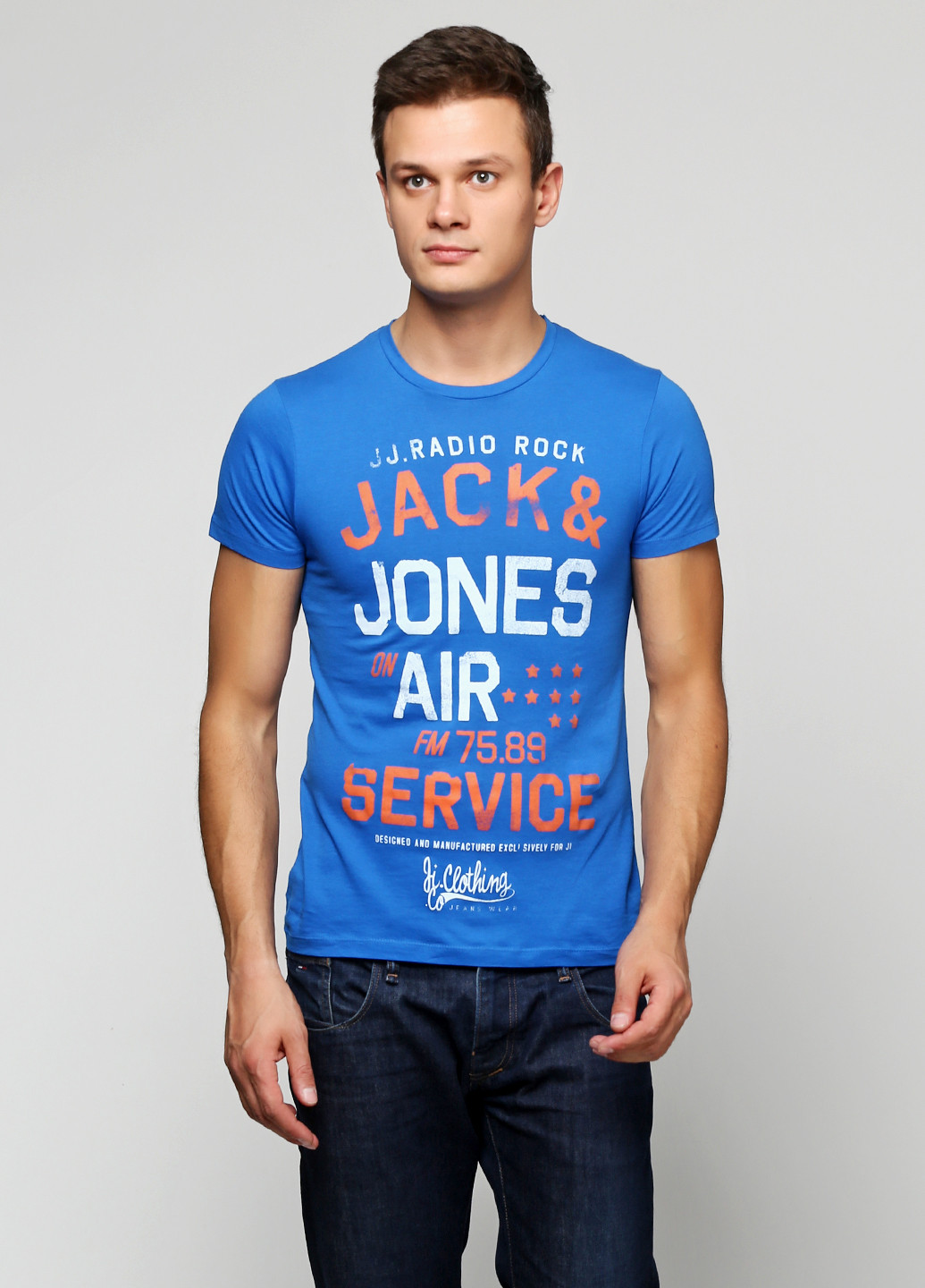 Синя футболка Jack & Jones