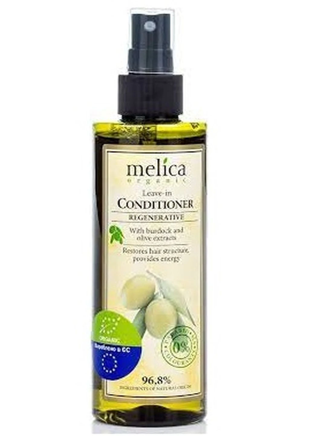 Експрес-Кондиционер З екстрактами лопуха иа масла, 200мл Melica Organic (248898454)