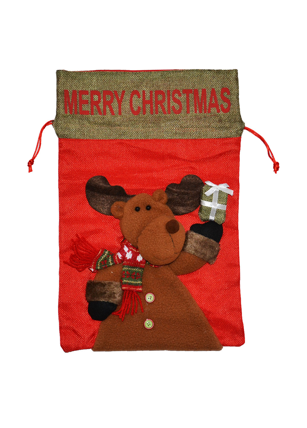 Новорічний мішок для подарунків, 48х21 см BabyFriends (155356153)