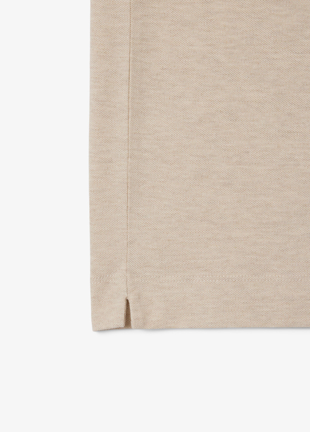 Бежевая футболка-поло для мужчин Lacoste меланжевая