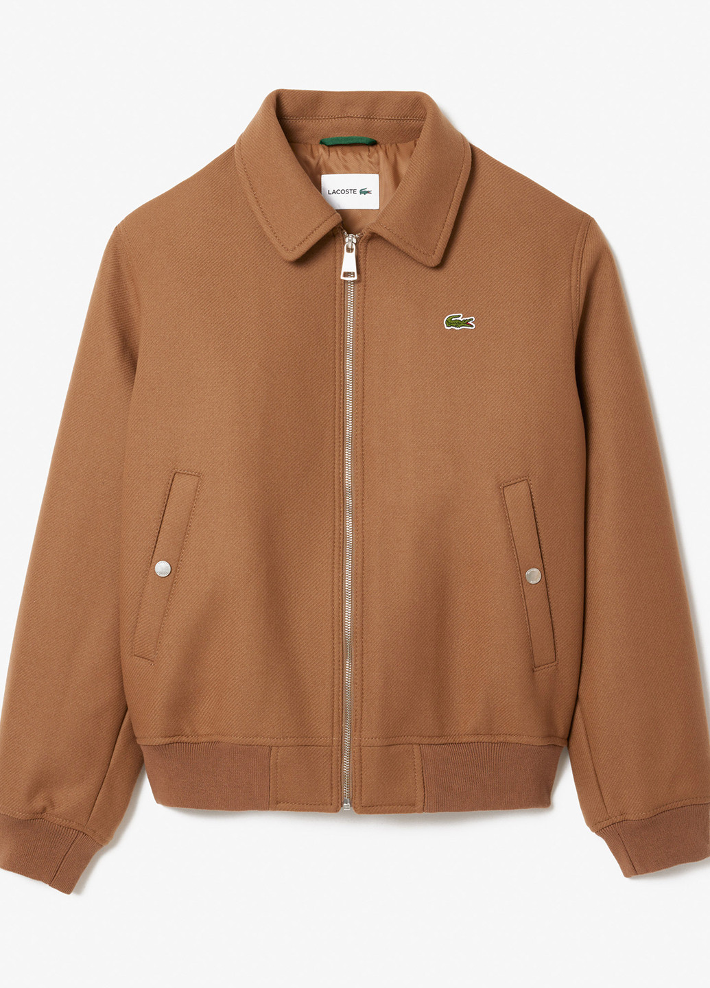 Коричневая демисезонная куртка Lacoste