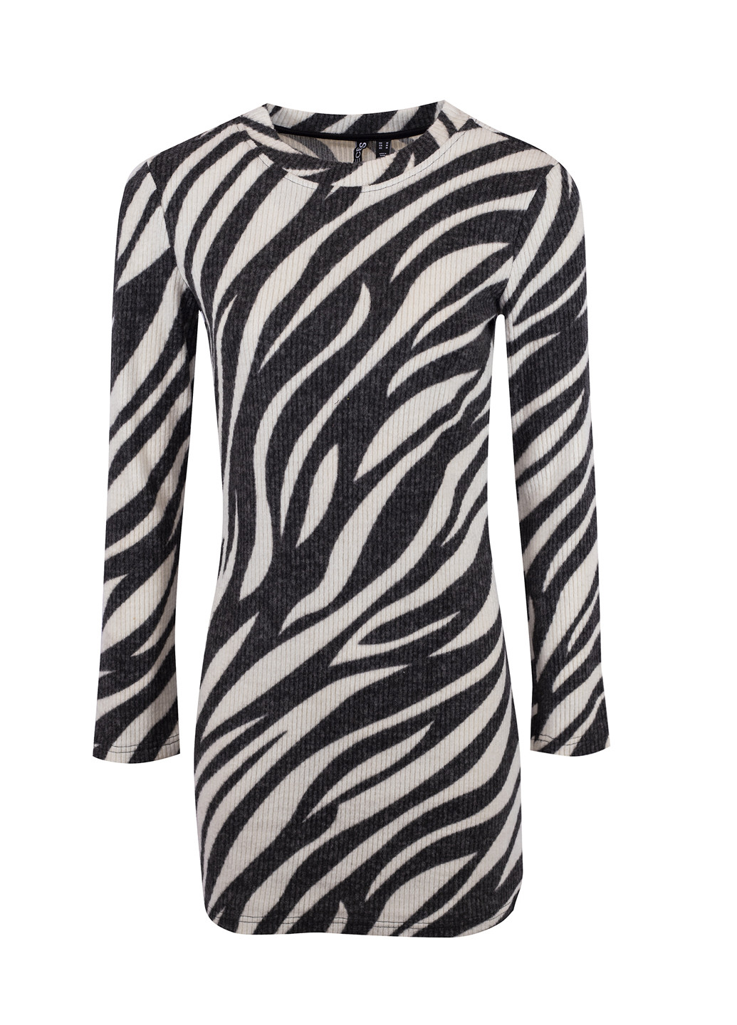 Чорно-білий кежуал сукня Pieces зебра