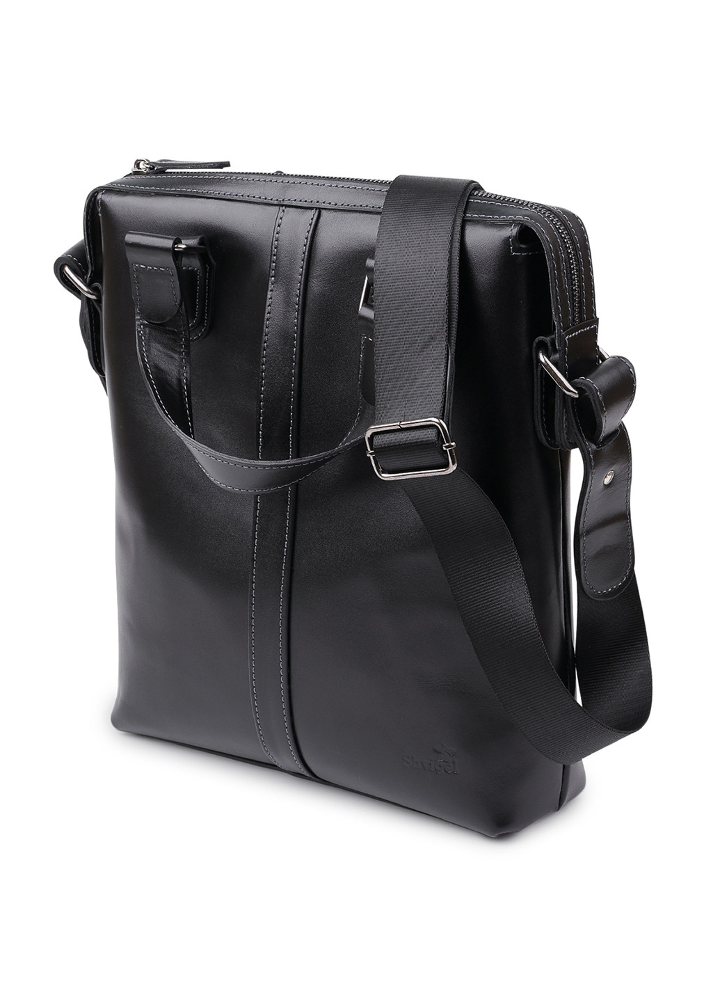 Мужская кожаная сумка 29х32х6 см Shvigel (250096920)