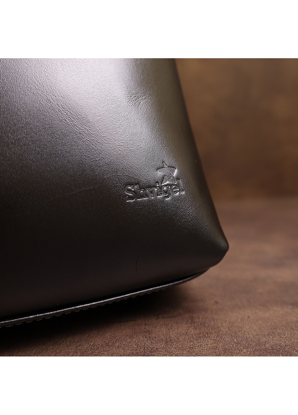 Мужская кожаная сумка 29х32х6 см Shvigel (250096920)