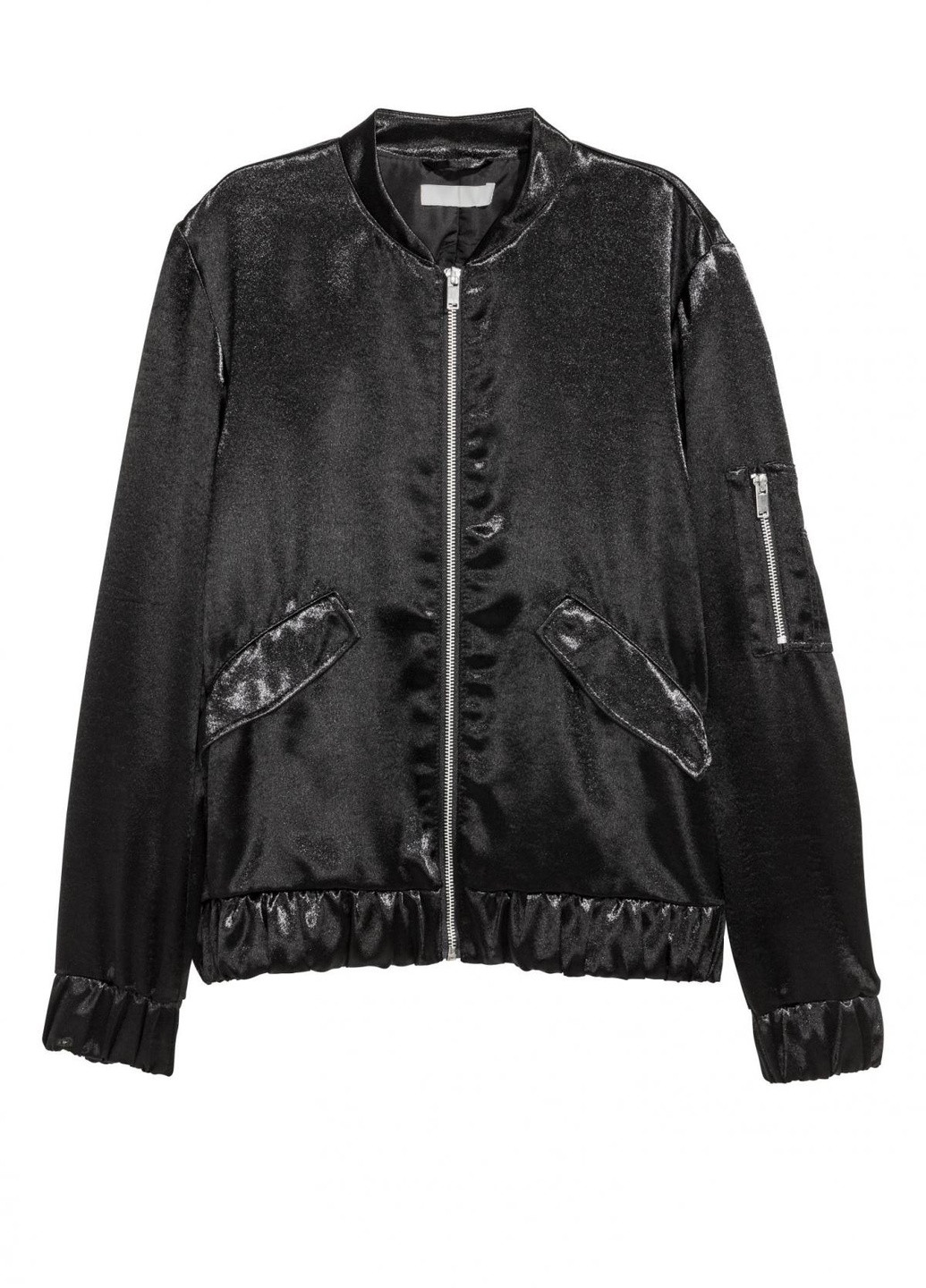 Черная бомбер H&M